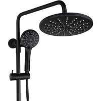 Товар: Душевая система Kaiser Nove 06177-2 с термостатом Черная матовая - фото 2 Душевая система Kaiser Nove 06177-2 с термостатом Черная матовая — фото 2, Душевое оборудование. Душевая программа
