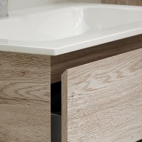 Тумба под раковину Sancos Marmi 1.0 100 R MR1.0100REG подвесная Дуб галифакс натуральный — фото 8, Мебель для ванной