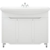 Тумба под раковину Corozo Мирра 105 SD-00001544 Белая — фото 1, Тумбы под раковину