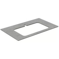 Столешница под раковину Kerama Marazzi Plaza Next Фондамента 80 PL2.DL500920R\80 Серый камень — фото 1, Раковины