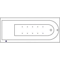 Акриловая ванна Excellent Aurum Slim 180x80 WAEX.AUR18S.AERO.CR с аэромассажем — фото 4, Ванны