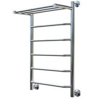 Водяной полотенцесушитель Тругор Браво 1 П НП 80x40 с полкой Хром — фото 1, Водяные полотенцесушители