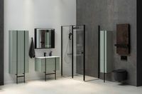 Шкаф пенал Allen Brau Reality 30 L 1.32002.CGM подвесной Олива матовая — фото 31, Пеналы для ванной комнаты