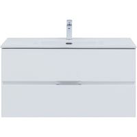 Товар: Тумба под раковину Aquanet Алвита New 100 277518 подвесная Белая матовая - фото 5 Тумба под раковину Aquanet Алвита New 100 277518 подвесная Белая матовая — фото 5, Мебель для ванной