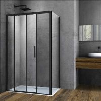 Товар: Душевой уголок Vincea Soft 120x90 VSR-3SO9012CLB профиль Черный стекло прозрачное - фото 2 Душевой уголок Vincea Soft 120x90 VSR-3SO9012CLB профиль Черный стекло прозрачное — фото 2, Прямоугольные душевые уголки