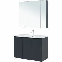 Товар: Комплект мебели для ванной Aquanet Алвита New 100 273986 подвесной Антрацит - фото 3 Комплект мебели для ванной Aquanet Алвита New 100 273986 подвесной Антрацит — фото 3, Комплекты мебели для ванной