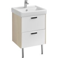 Тумба под раковину Aquaton Йорк 52 1A170501YOAV0 Белая Ясень фабрик — фото 1, Тумбы под раковину