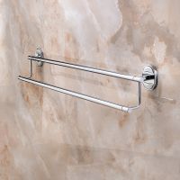 Полотенцедержатель Ростовская Мануфактура Сантехники A1023 двойной Хром — фото 2, Полотенцедержатели