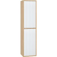 Шкаф пенал Onika Дайлер 35 403568 подвесной Белый Дуб сонома — фото 1, Пеналы для ванной комнаты