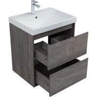 Тумба под раковину Aquanet Милан 60 336372 подвесная Дуб рошелье — фото 5, Тумбы под раковину