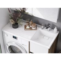 Тумба под раковину Aquaton Лондри 105 1A267001LHDR0 Дуб Рустикальный без фасада — фото 10, Тумбы под раковину