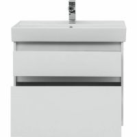 Тумба с раковиной Aquanet Nova Lite 75 245244 подвесная Белая глянцевая — фото 6, Тумбы с раковиной