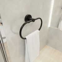 Товар: Кольцо для полотенец Fixsen Comfort Black Черное матовое арт-FX-86011 - фото 3 Кольцо для полотенец Fixsen Comfort Black Черное матовое арт-FX-86011 — фото 3, Полотенцедержатели