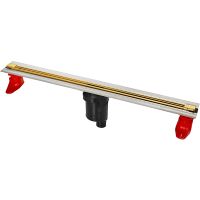 Душевой лоток Berges Super Slim 800 092054 с решеткой Золото глянец — фото 1, Душевые лотки