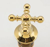 Смеситель на борт ванны Gappo G89-6 G1189-6 Золото — фото 4, Смесители