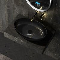 Раковина-чаша Abber Karbon 60 AK2041 Черная — фото 1, Раковины накладные