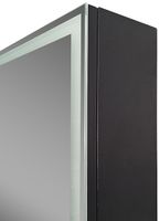 Зеркальный шкаф Континент Mirror Box black Led 60 МВК053 с подсветкой Черный — фото 5, Зеркальные шкафы в ванную