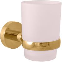 Стакан для зубных щеток Rav Slezak Colorado COA0201ZK Золотистый крацованный — фото 1, Стаканы для зубных щеток