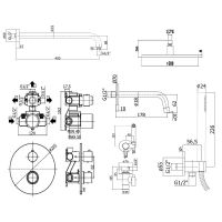 Товар: Душевая система Paffoni Light KITZLIQ019BO045KING с термостатом и гигиеническим душем Белый матовый - фото 9 Душевая система Paffoni Light KITZLIQ019BO045KING с термостатом и гигиеническим душем Белый матовый — фото 9, Встраиваемые душевые комплекты