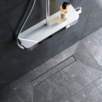 Душевой лоток AM.PM MasterFlow 50 W01SC-U11-050-04SB с решеткой Хром матовый / под плитку Tile — фото 16, Душевые лотки