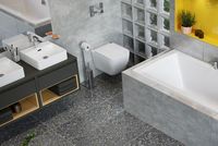 Тумба под раковину Excellent Tuto 80 MLEX.0102.800.GRBL подвесная Серый Дуб — фото 4, Мебель для ванной