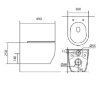 Комплект унитаза с инсталляцией Aquatek с сиденьем Микролифт арт-Set AQUATEK ЕВРОПА New cm — фото 6, Комплекты унитаз + инсталляция