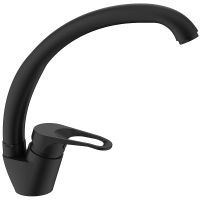 Смеситель для кухни Splenka S202.41.06 Черный матовый — фото 1, Смесители для кухни