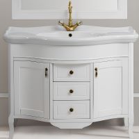 Тумба под раковину Cezares Andama 110 ANDAMA.BA.BLO Bianco laccato opaco — фото 1, Мебель для ванной