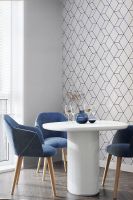 Обои Alessandro Allori Rebecca 15002-8 Винил на флизелине (1,06*10,05) Серый, Геометрия — фото 2, Обои для стен