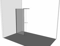 Душевая перегородка Allen Brau Infinity 1 90 3.21010.BBA.T профиль Черный браш стекло тонированное — фото 10, Душевые перегородки