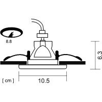 Товар: Встраиваемый светильник Artelamp Taurus A6663PL-1WH Белый - фото 4 Встраиваемый светильник Artelamp Taurus A6663PL-1WH Белый — фото 4, Точечные светильники