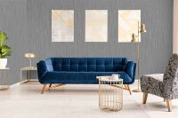 Обои Yasham Architect S-9005-2 Винил на флизелине (1,06*10,05) Серый, Штукатурка — фото 3, Обои для стен