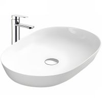 Раковина-чаша Sintesi 61 SIN-LVB-APP-402 Белая — фото 1, Раковины накладные