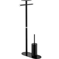 Напольная стойка Boheme Venturo 10953-B-CR Черная Хром — фото 1, Стойки - набор держателей