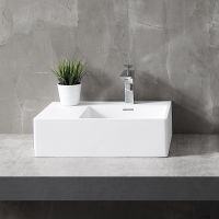 Раковина Abber Stein 56 R AS2644 R Белая матовая — фото 3, Раковины накладные