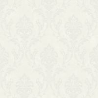 Обои Grandeco Universe 5 UI 2001 Винил на флизелине (1,06*10,05) Белый/Серебряный, Штукатурка/Дамаск — фото 1, Обои для стен