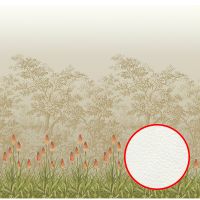 Фреска Ortograf Oasis 32710 Фактура флок FLK Флизелин (2,8*2,7) Бежевый/Розовый/Зеленый, Деревья/Цветы — фото 1, Фрески