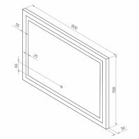 Товар: Зеркало Континент Rimini 900х700 ЗЛП1222 с подсветкой с сенсорным выключателем - фото 10 Зеркало Континент Rimini 900х700 ЗЛП1222 с подсветкой с сенсорным выключателем — фото 10, Мебель для ванной