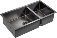 Товар: Кухонная мойка Paulmark Gerberg 78/2S Uni PM227844-GM Вороненая сталь - фото 2 Кухонная мойка Paulmark Gerberg 78/2S Uni PM227844-GM Вороненая сталь — фото 2, Кухонные мойки