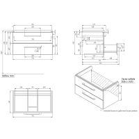 Товар: Тумба под раковину Cersanit Lara 80 64138 подвесная Орех - фото 10 Тумба под раковину Cersanit Lara 80 64138 подвесная Орех — фото 10, Тумбы под раковину