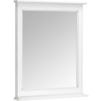 Зеркало ASB-Woodline Венеция 70 11940 Белое с патиной Серебро — фото 2, Мебель для ванной