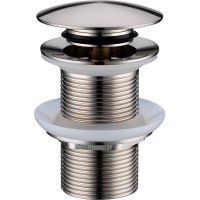 Донный клапан Boheme 612-NB click-clack Никель брашированный — фото 1, Донные клапаны