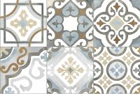 Керамическая плитка GlobalTile Emotion пэчворк настенная 27х40 см арт-9EM0139TG — фото 6, Керамическая плитка