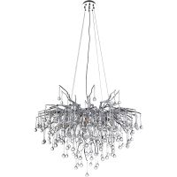 Люстра Divinare Salice 3132/26 SP-10 Прозрачная Серебро — фото 1, Люстры