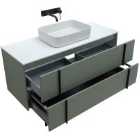 Тумба под раковину Allen Brau Reality 120 1.32008.CGM подвесная Олива матовая — фото 15, Тумбы под раковину