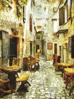 Фреска Ortograf Городской пейзаж 0686 Фактура бархат FX Флизелин (1,5*2) Бежевый, Город — фото 2, Фрески