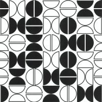 Обои Lutece Les Essentiels 51201919 Винил на флизелине (0,53*10,05) Черный/Белый, Абстракция/Геометрия — фото 1, Обои для стен