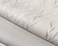 Обои Solo Willow E201700 Винил на флизелине (1,06*10) Белый/Серебряный, Листья — фото 3, Обои для стен