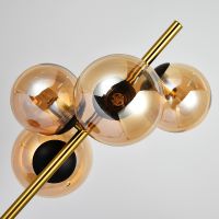 Настольная лампа Artelamp Gemini Янтарная Полированная медь Черная арт-A2243LT-4PB — фото 2, Настольные лампы