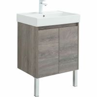 Тумба под раковину Aquanet Nova Lite 60 298848 подвесная Дуб рошелье — фото 4, Тумбы под раковину